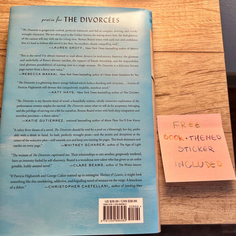 The Divorcées + FREE surprise book themed sticker and a bookmark included!