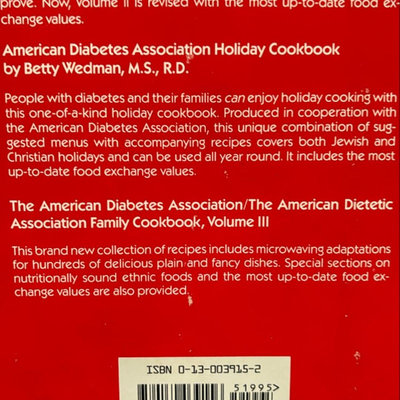 The American Diabetes Association and American Dietetic Association Family Cookbook