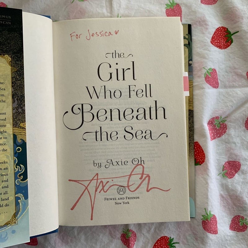 *SIGNED* The Girl Who Fell Beneath the Sea