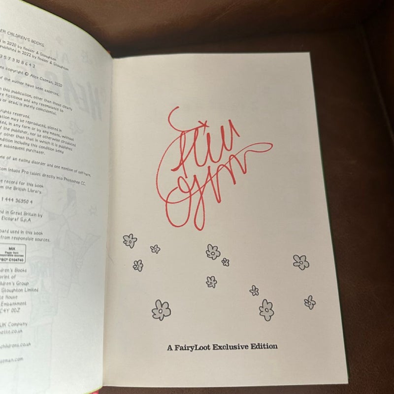 Heartstopper 1, 2, 3 (Fairyloot) signed special edition sprayed edges