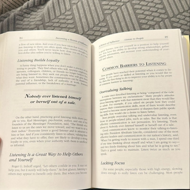 Becoming a Person of Influence