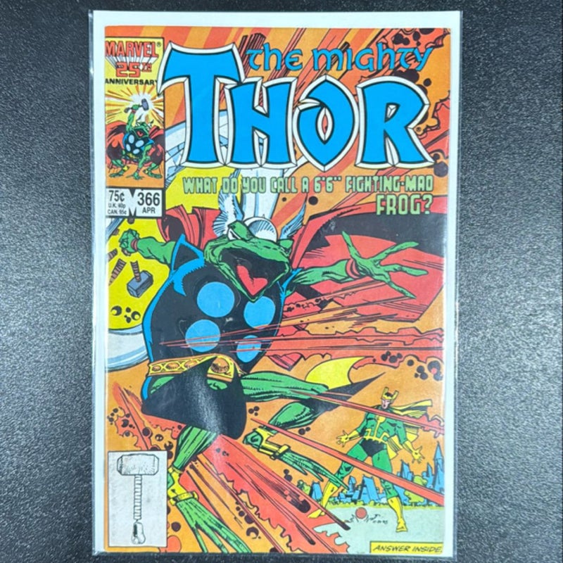 The Mighty Thor # 366 April 1985 Marvel Comics  