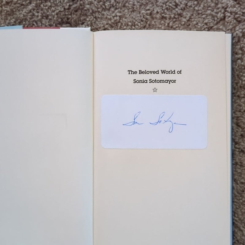 The Beloved World of Sonia Sotomayor (SIGNED COPY)