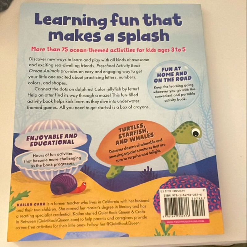 Ocean Animals Preschool Activity Book