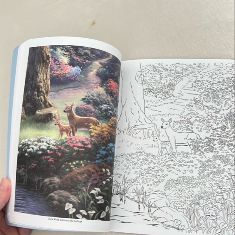 Disney Dreams Collection Thomas Kinkade Studios Coloring Book