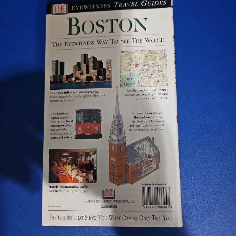 DK Eyewitness Travel Guide BOSTON