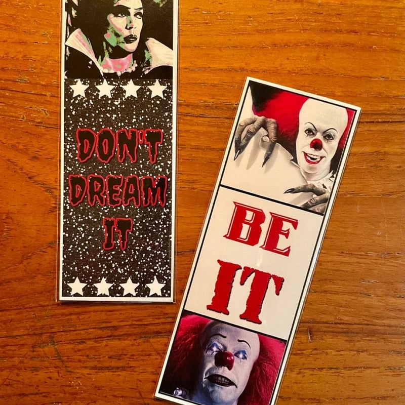 TIM CURRY Tim Curry Don't Dream It -- Be IT Handmade Bookmarks Cult Classics Rocky Horror