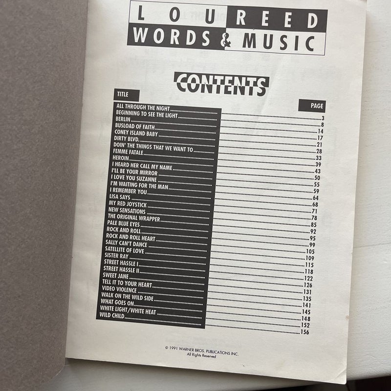 Words and Music
