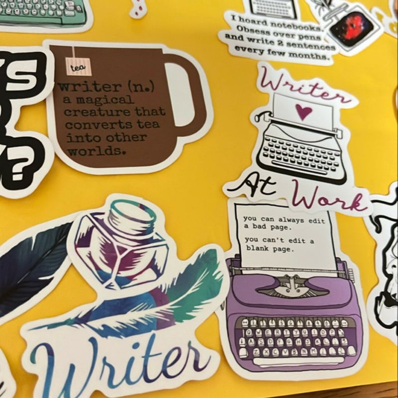 Writer stickers