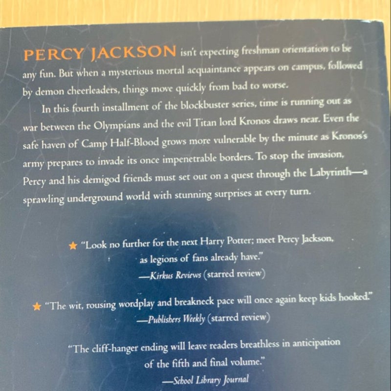 Percy Jackson and the Olympians, Book Four the Battle of the Labyrinth (Percy Jackson and the Olympians, Book Four)