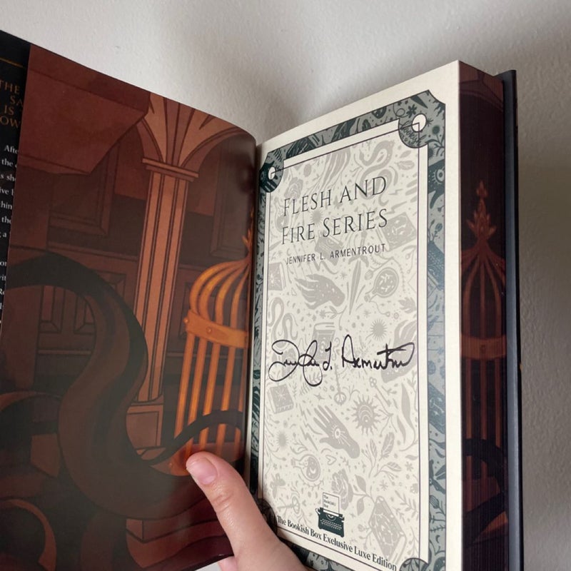 Flesh and Fire Series Bookish Box signed