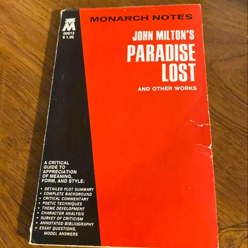 Paradise lost and other works 