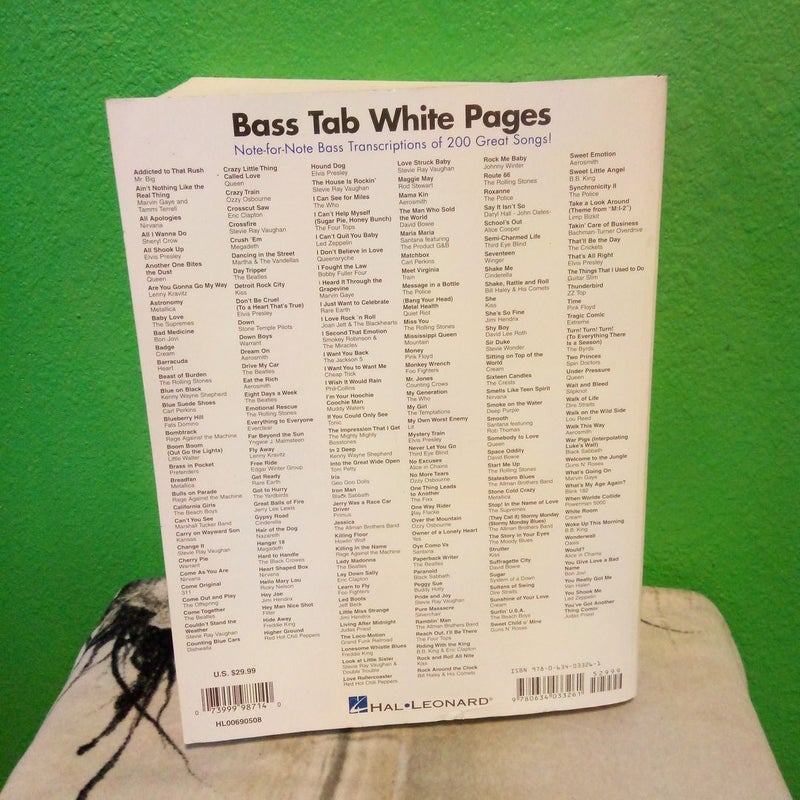 Bass Tab White Pages