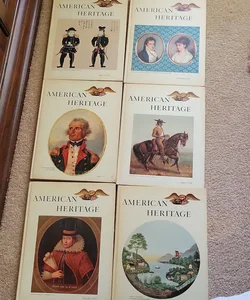 American Heritage Complete Set Volumes 1-6 Year 1958