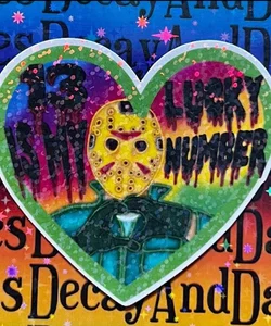 Mamas Boy Horror Inspired Holographic Sticker