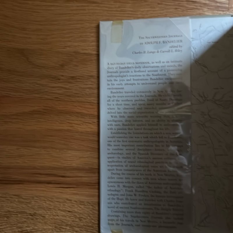 Charles H. and Carroll L. Riley Lange The Southwestern Journals of Adolph F. Bandelier 1880-1882 edited and annotated by Charles H. Lange and Carroll L. Riley