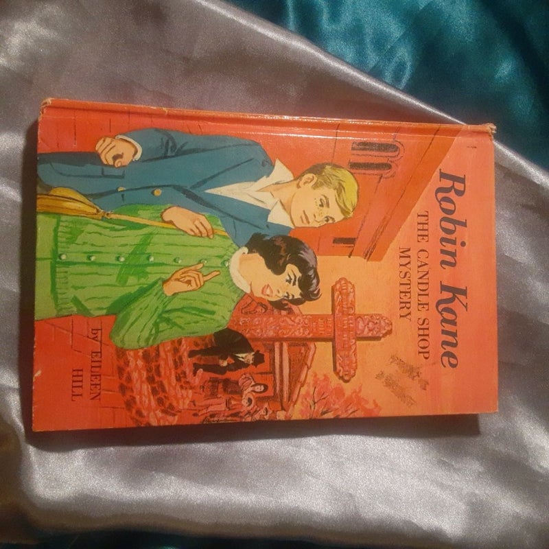 Robin Kane book lot: 1 The Mystery of the Blue Pelican & 4 The Candle Shop Mystery by Eileen Hill Vintage childrens hardcover lot