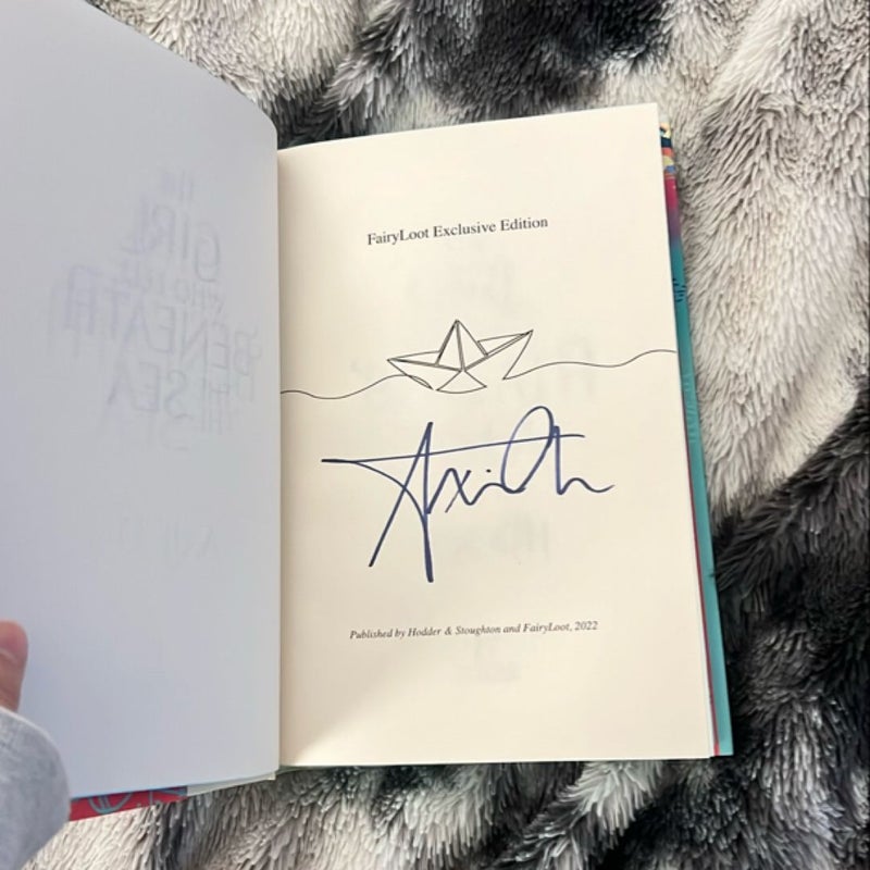 The Girl Who Fell Beneath the Sea fairyloot signed edition 