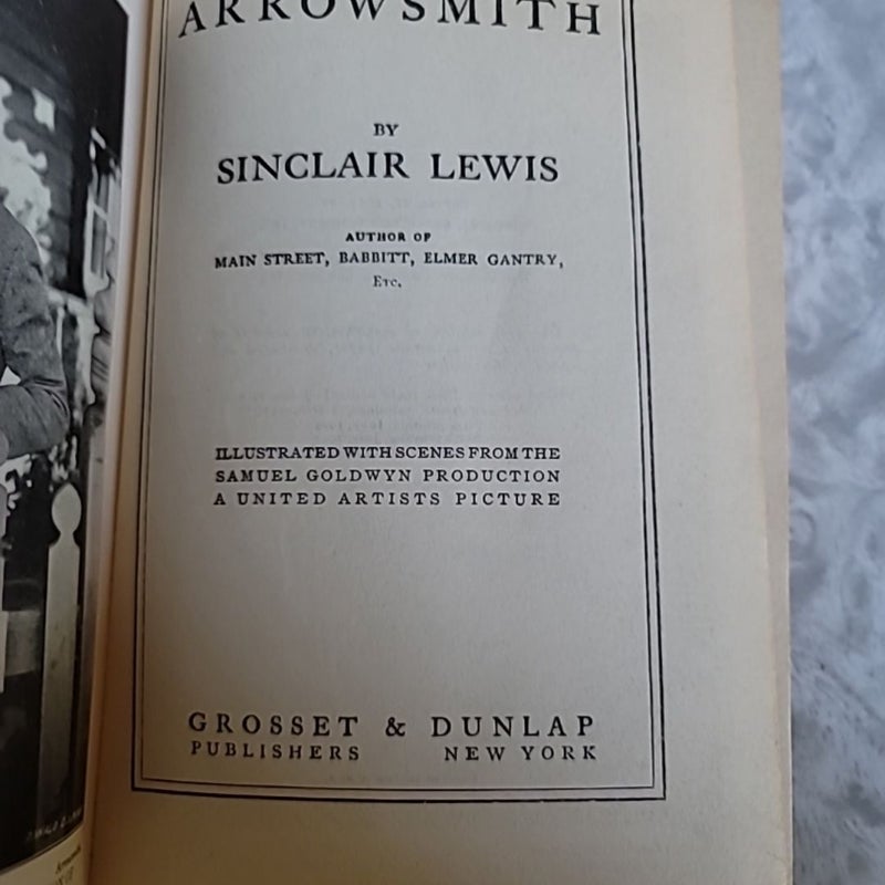 Arrowsmith Sinclair Lewis 1925 7th Printing