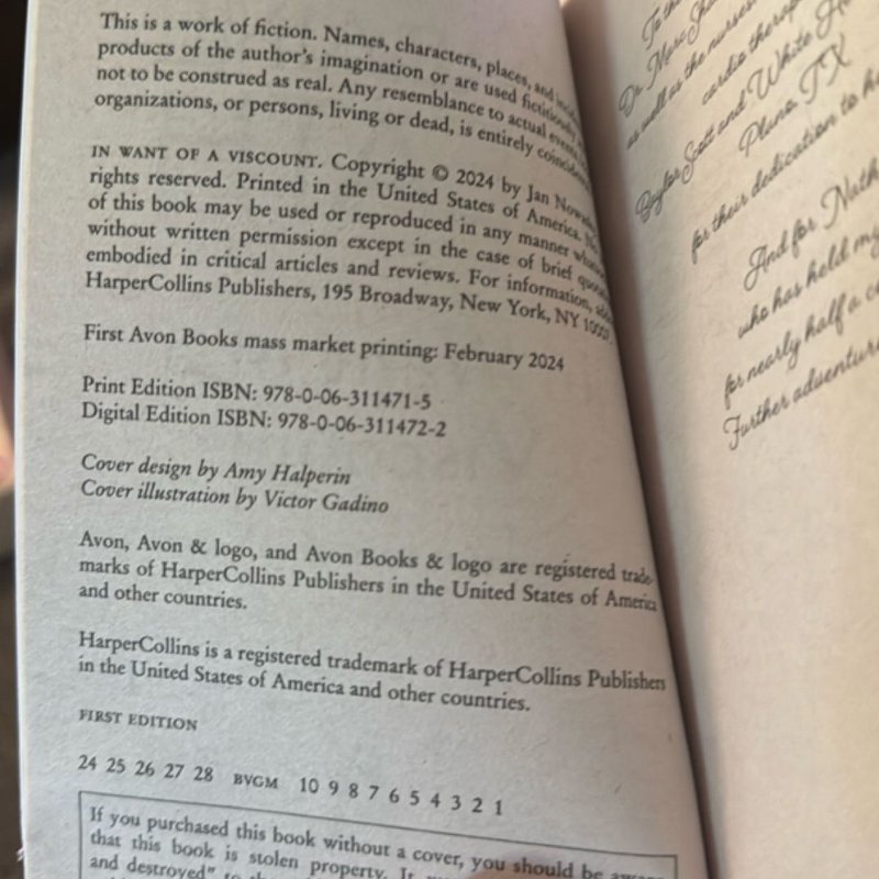 In Want of a Viscount