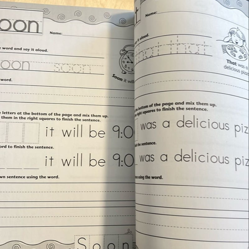 100 Write-And-Learn Sight Word Practice Pages