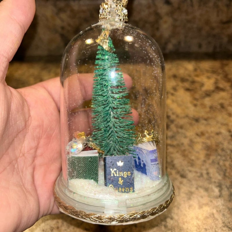 Fantasy Book themed handmade ornament