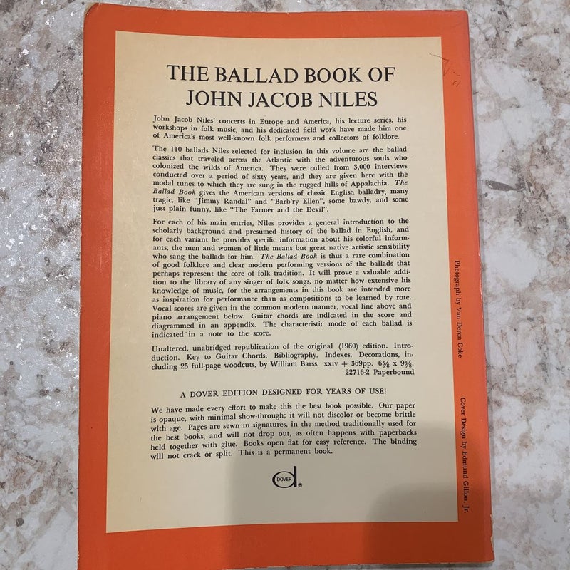 Ballad Book of John Jacob Niles