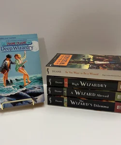 Young Wizards Series (Books 1-5): Deep Wizardry, So you want to be a wizard, high wizardry, a wizard abroad, & the wizards delimma 