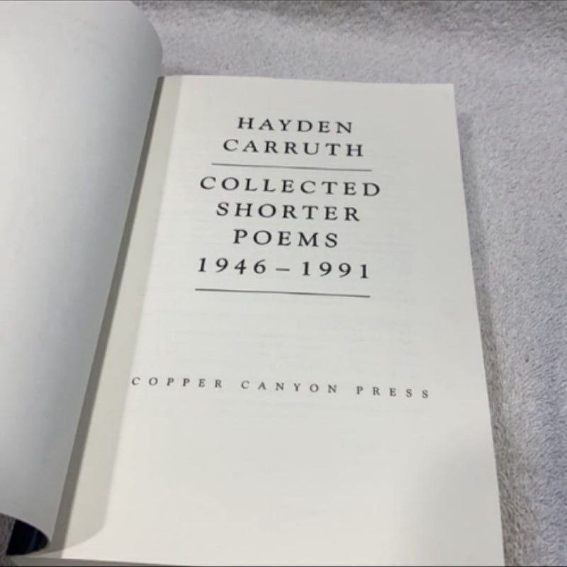Collected Shorter Poems, 1946-1991