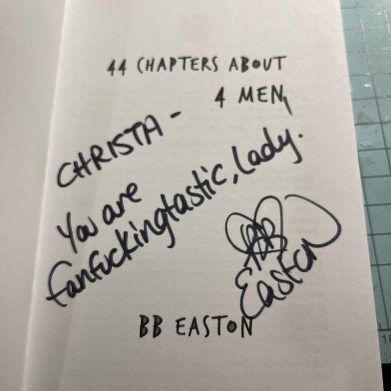 44 Chapters about 4 Men SIGNED OOP 