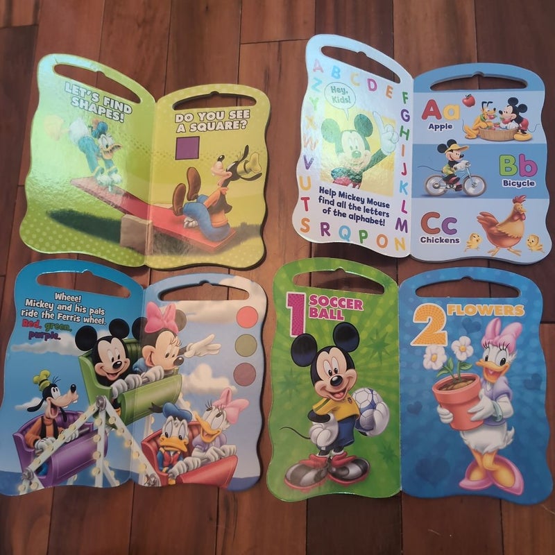 Mickey & Minnie Mouse counting, colors , shapes and ABCs