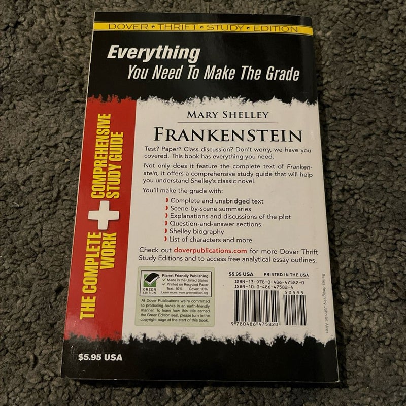 Frankenstein Thrift Study Edition