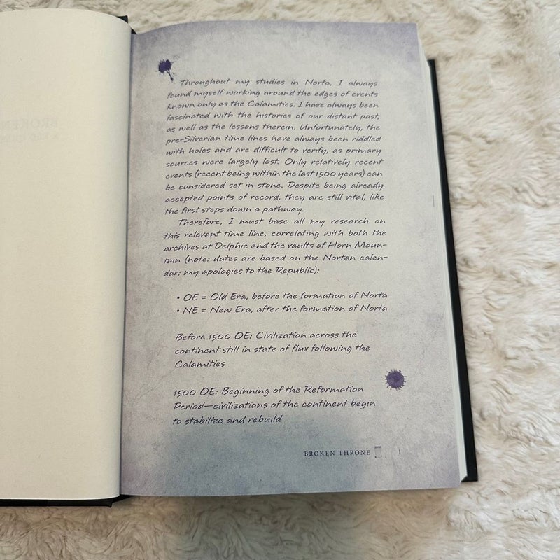 Broken Throne: a Red Queen Collection FIRST EDITION
