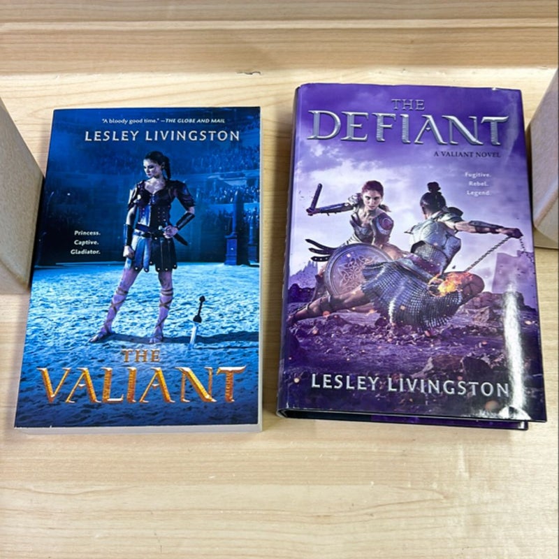 The Valiant & The Defiant Paperback/ Hardcover Bundle
