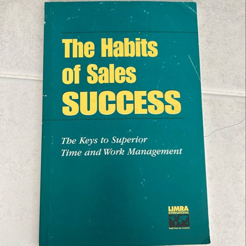 The Habits Of Sales Success