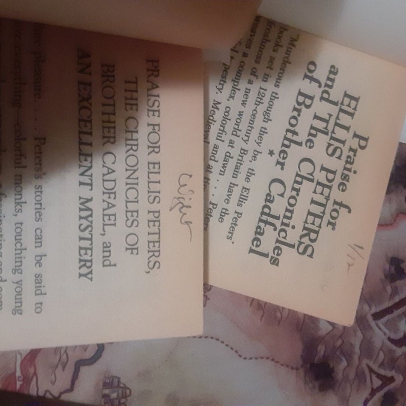 10  Brother Cadfael Medieval Monk Mysteries by Ellis Peters :
The Pilgrim of Hate, Summer of the Danes, Monk's Hood, Brother Cadfaels Penance, An Excellent Mystery