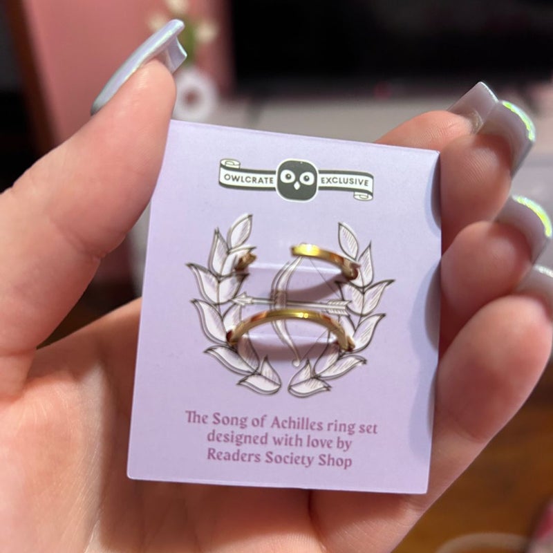 SONG OF ACHILLES OWLCRATE RING SET