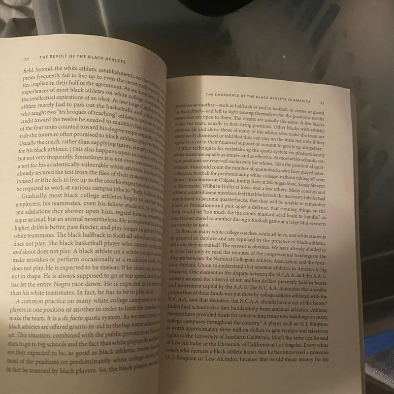 Revolt of the black athlete (50th anniversary ed.)
