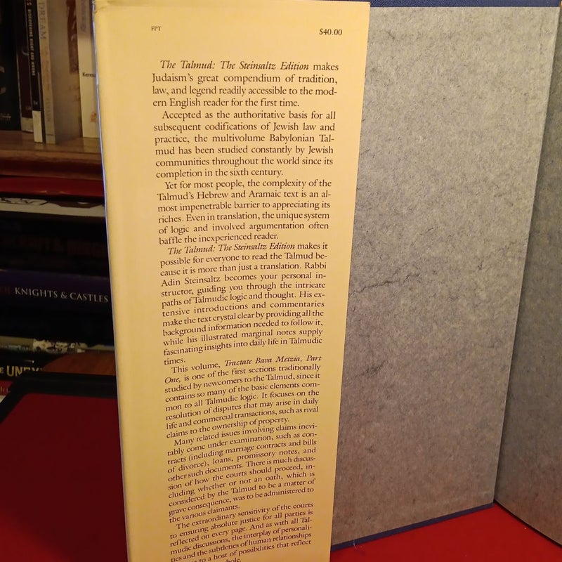 The Talmud Commentaries Steinsaltz edition volume 1