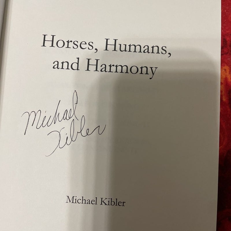 Horses, Humans, and Harmony (Signed)
