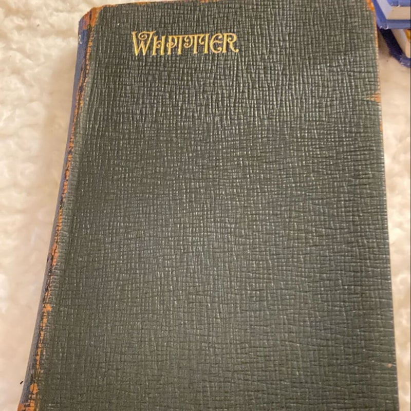 Whittier Vintage Poetry Book