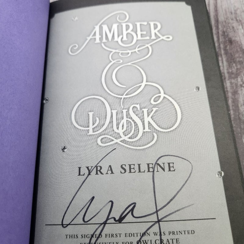Owlcrate Signed Special Edition - Amber & Dusk by Lyra Selene
