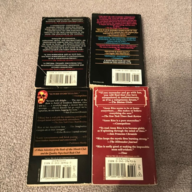 Bundle of 4: Anne Rice