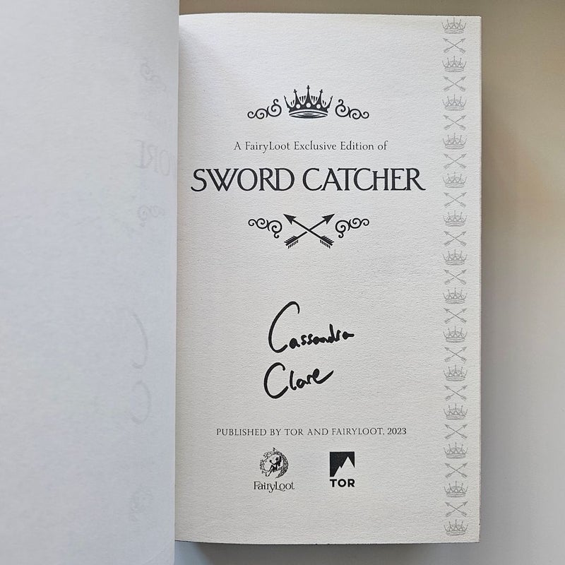Fairyloot Sword Catcher Exclusive Edition Digitally Signed by Cassandra Clare