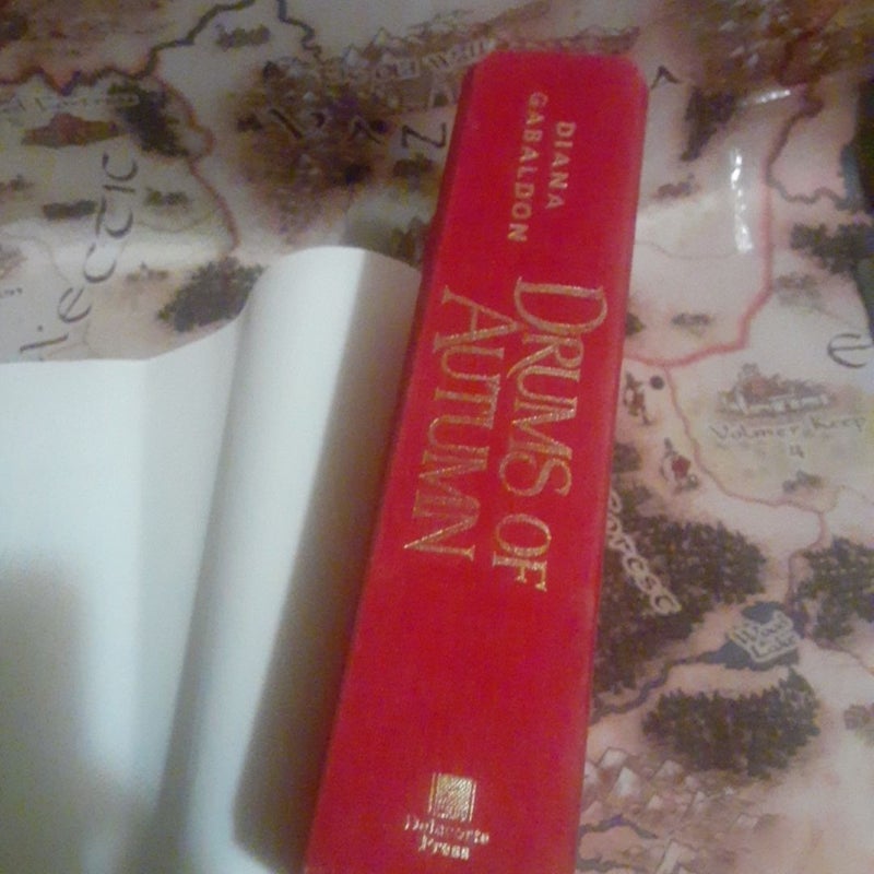 The Drums Of Autumn By Diana Gabaldon, 1st Print Hardcover Book, Delacorte 1997 (Outlander series)