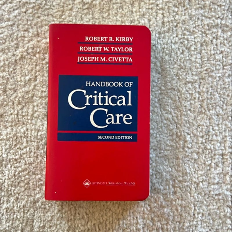 Handbook of Critical Care