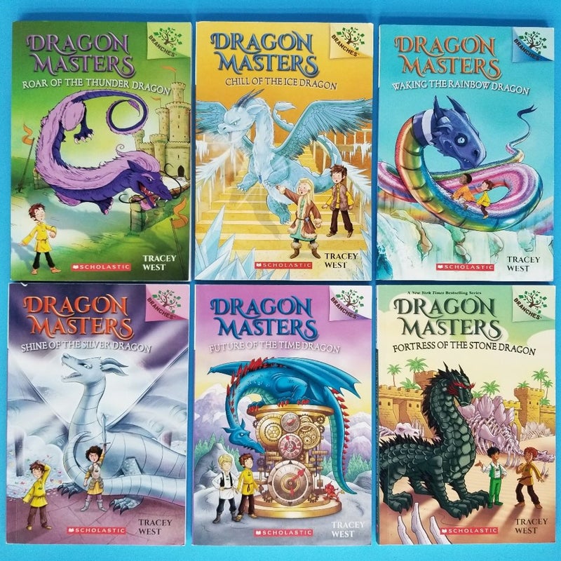 LOT OF 12 DRAGON MASTERS PICTURE BOOK BRANCH SER. # 1-11, 15 + 17 BY TRACEY WEST