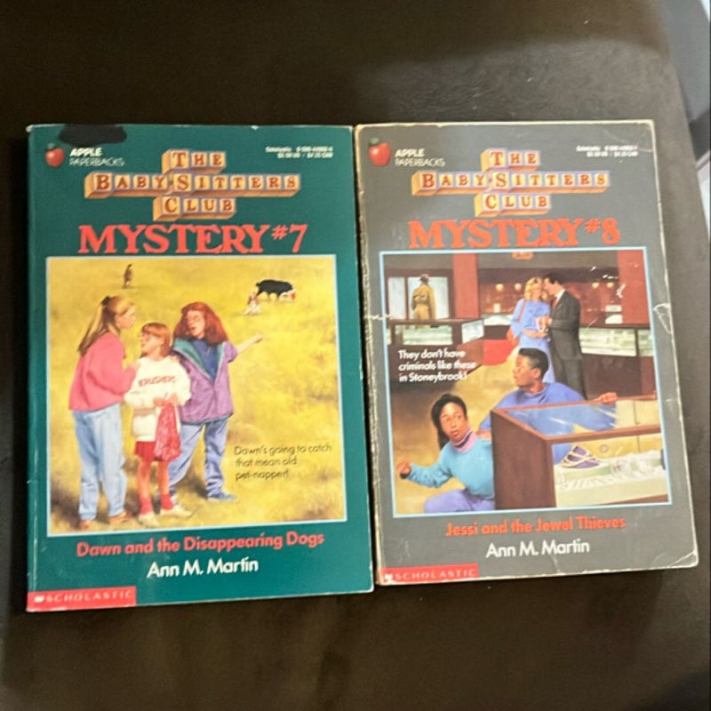 The Baby-Sitters club Mystery bundle #7-8