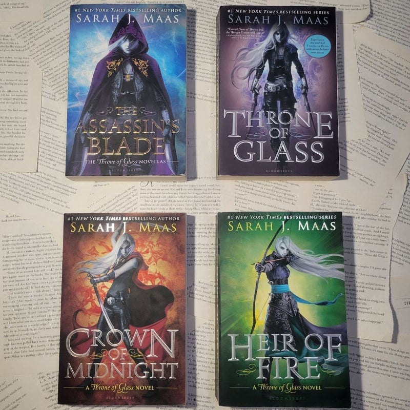 • Throne of Glass • full series • Sarah J. Maas • OOP • 8 book set
