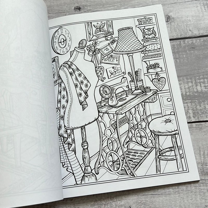 Creative Haven Home Sweet Home Coloring Book